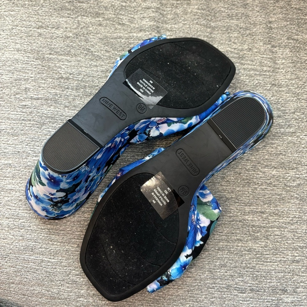 Y2K Nine West Floral Wedges - Picture 4 of 4